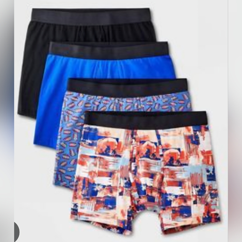Original Use Men's Boxer Briefs Multicolor 4 Pack Size Medium NWT CH-1637